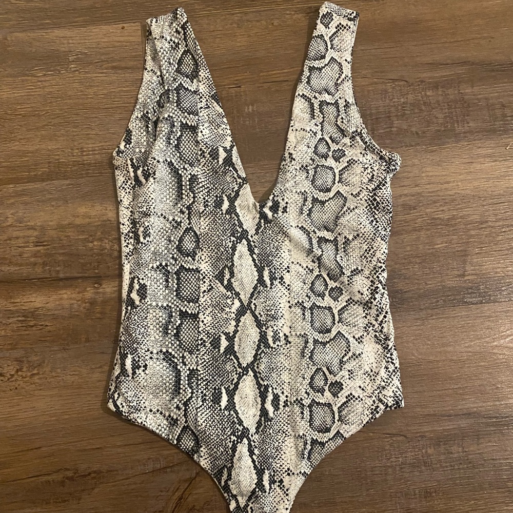 Snakeskin bodysuit